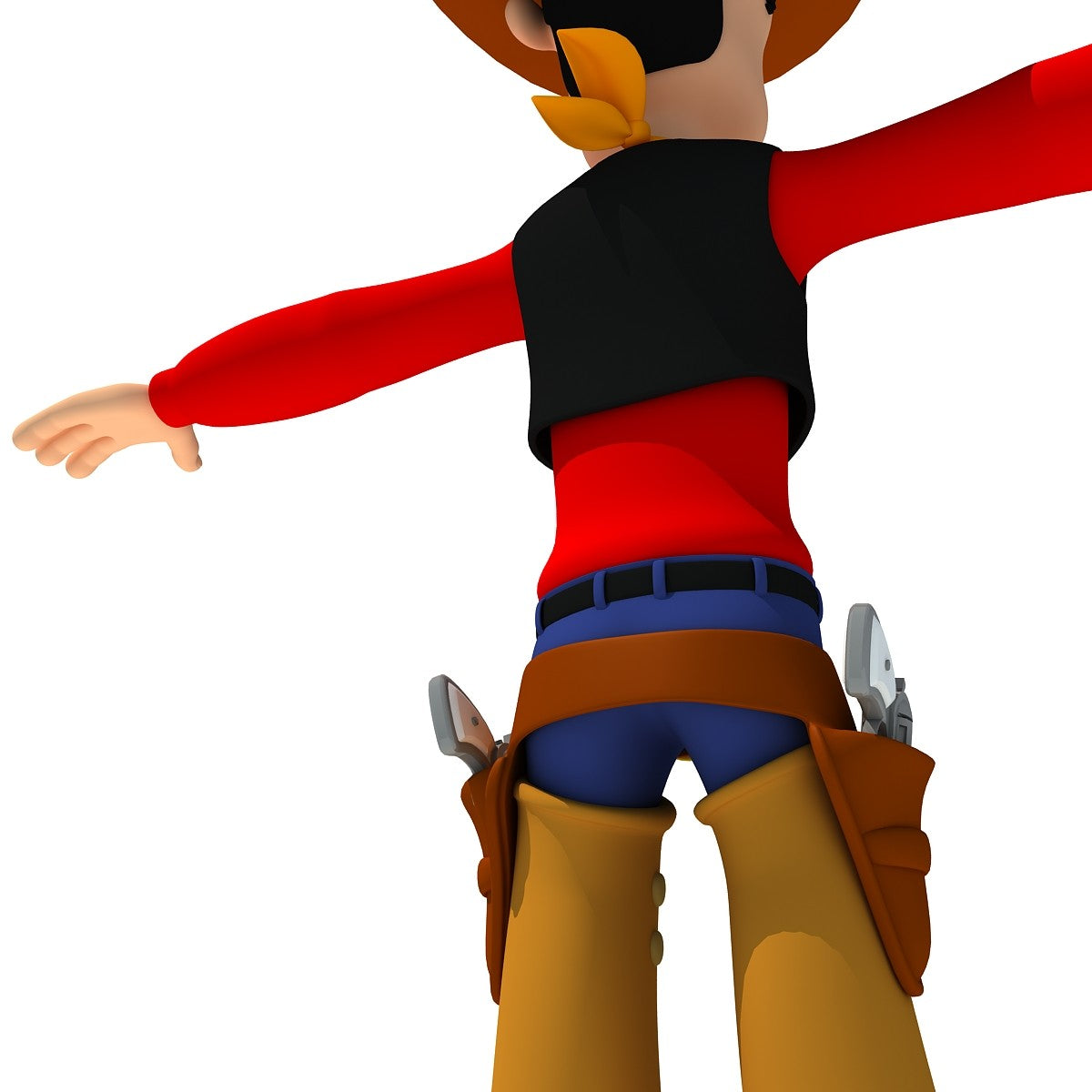 Cartoon Cowboy 3D Model