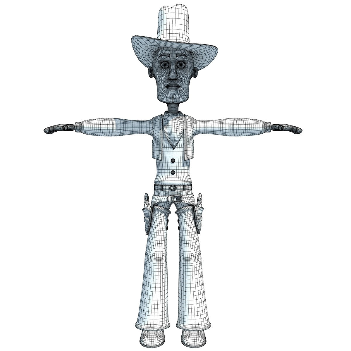 Cartoon Cowboy 3D Model