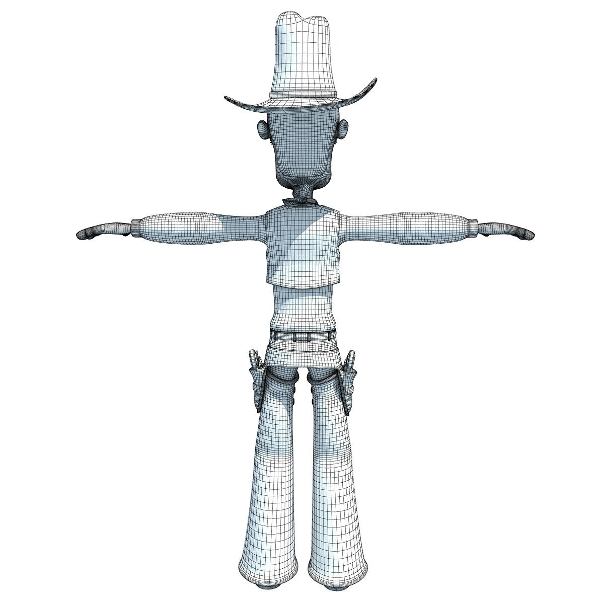 Cartoon Cowboy 3D Model