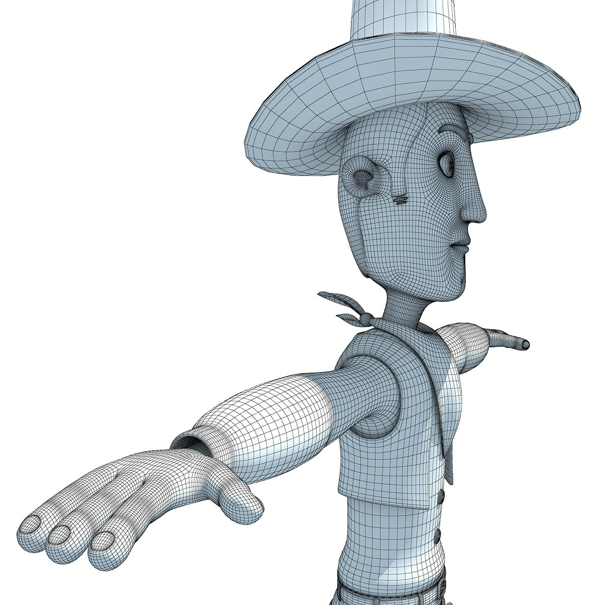 Cartoon Cowboy 3D Model