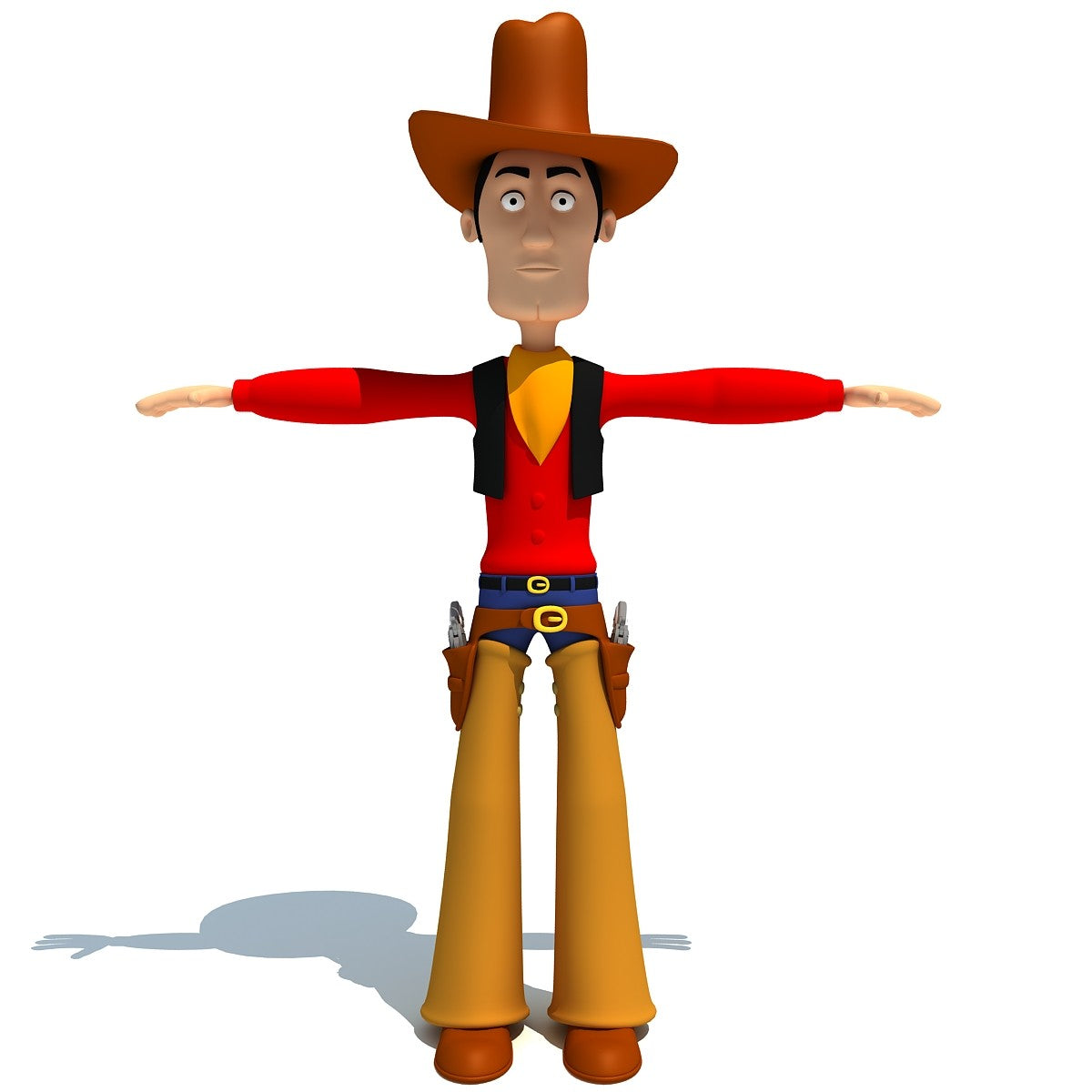 Cartoon Cowboy 3D Model