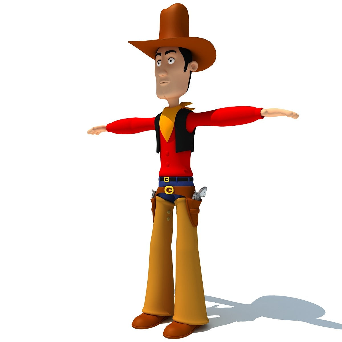 Cartoon Cowboy 3D Model