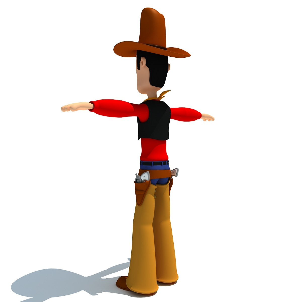 Cartoon Cowboy 3D Model