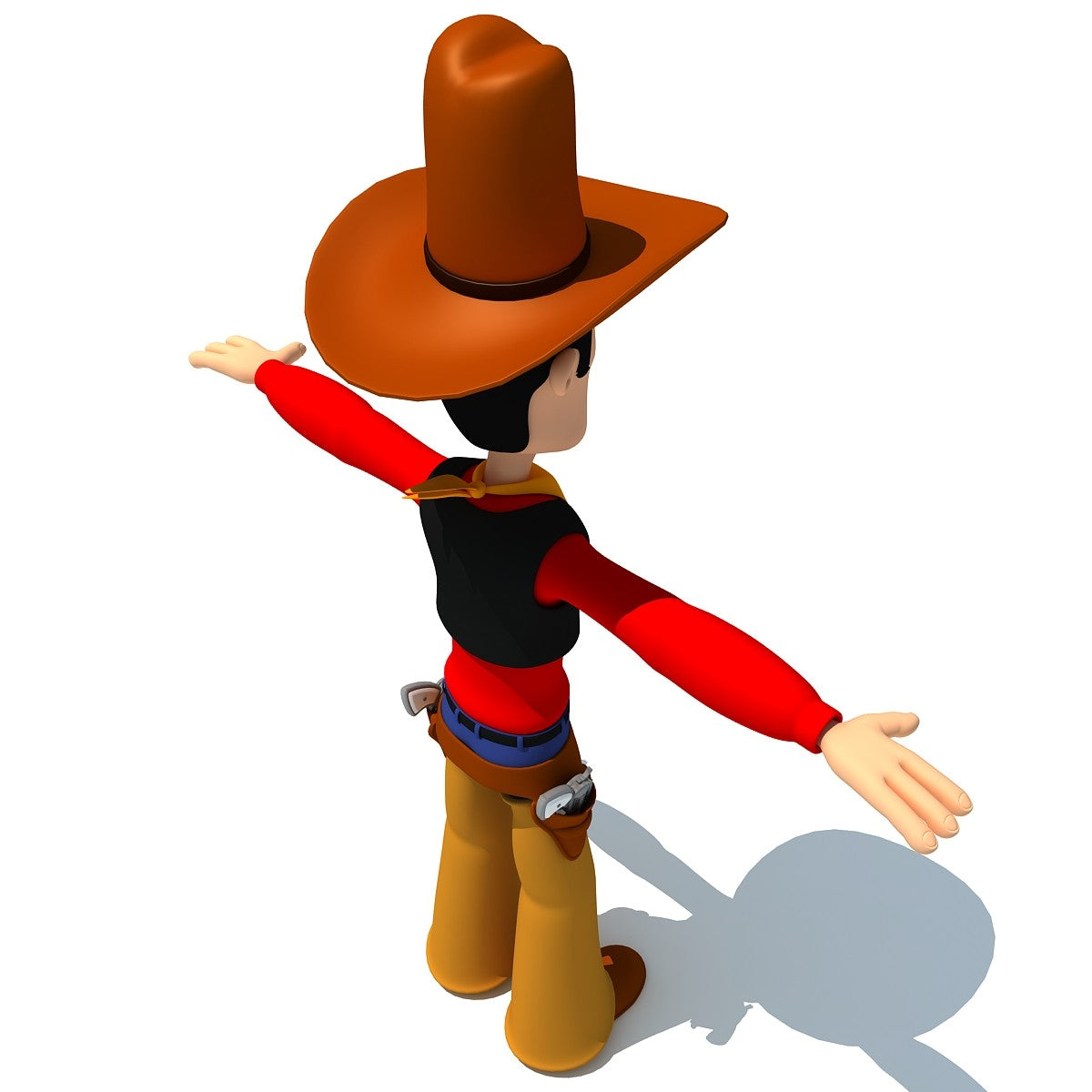 Cartoon Cowboy 3D Model