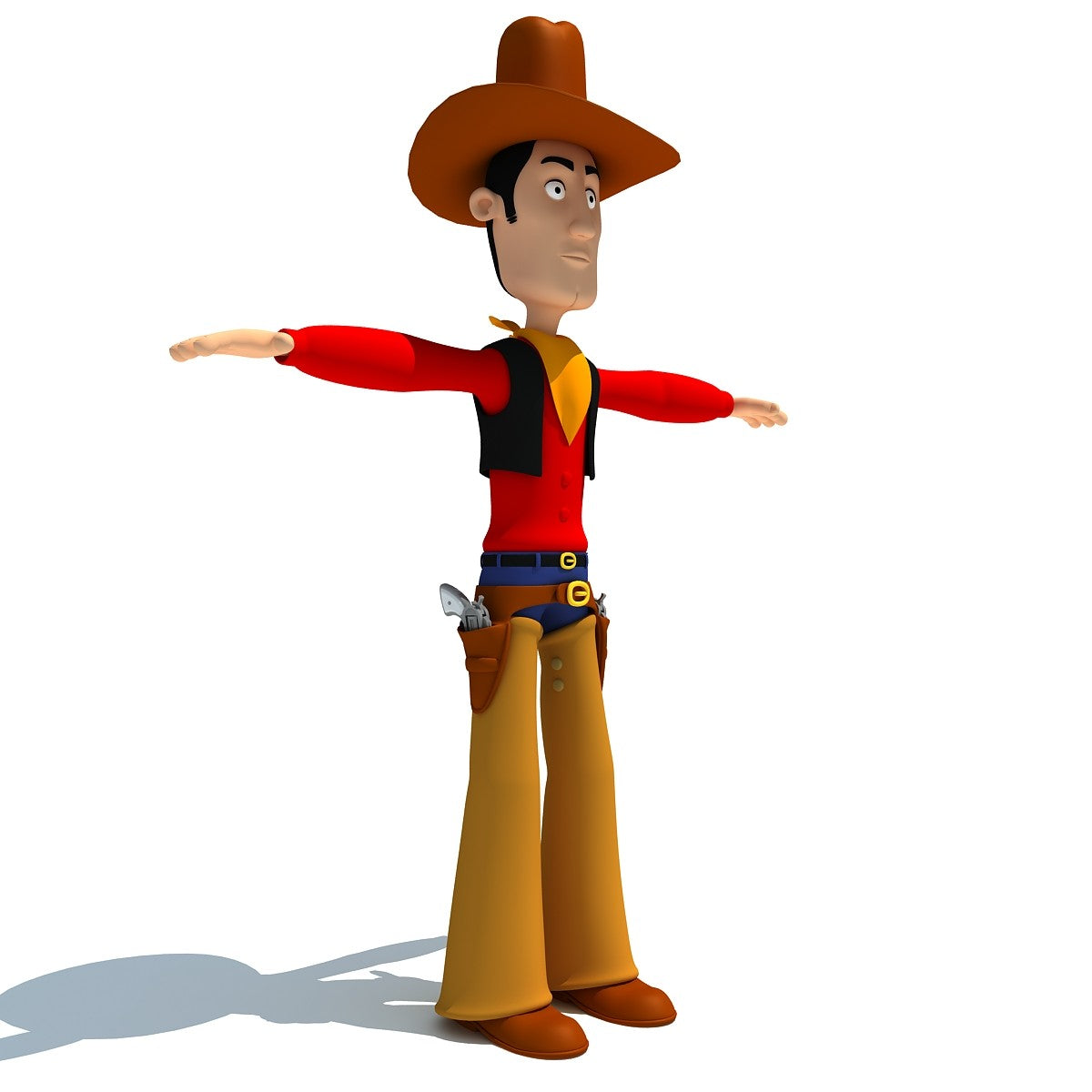Cartoon Cowboy 3D Model
