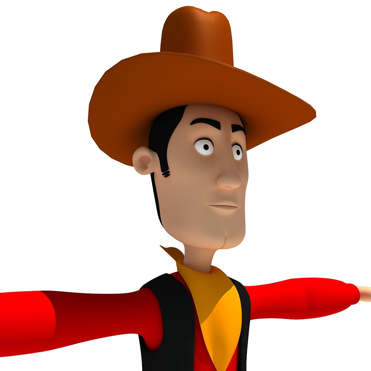 Cartoon Cowboy 3D Model