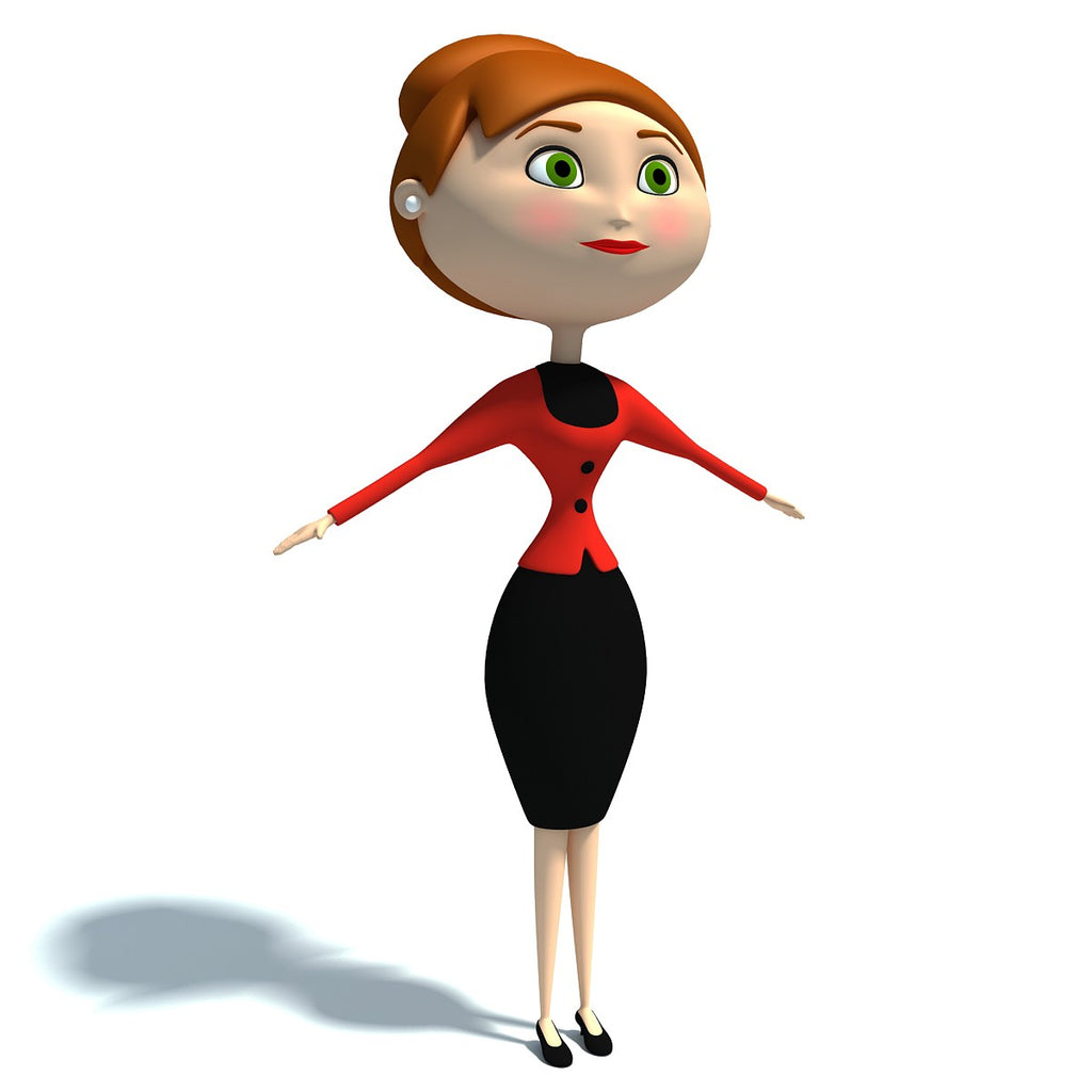 3D Characters - Cartoon Woman Model