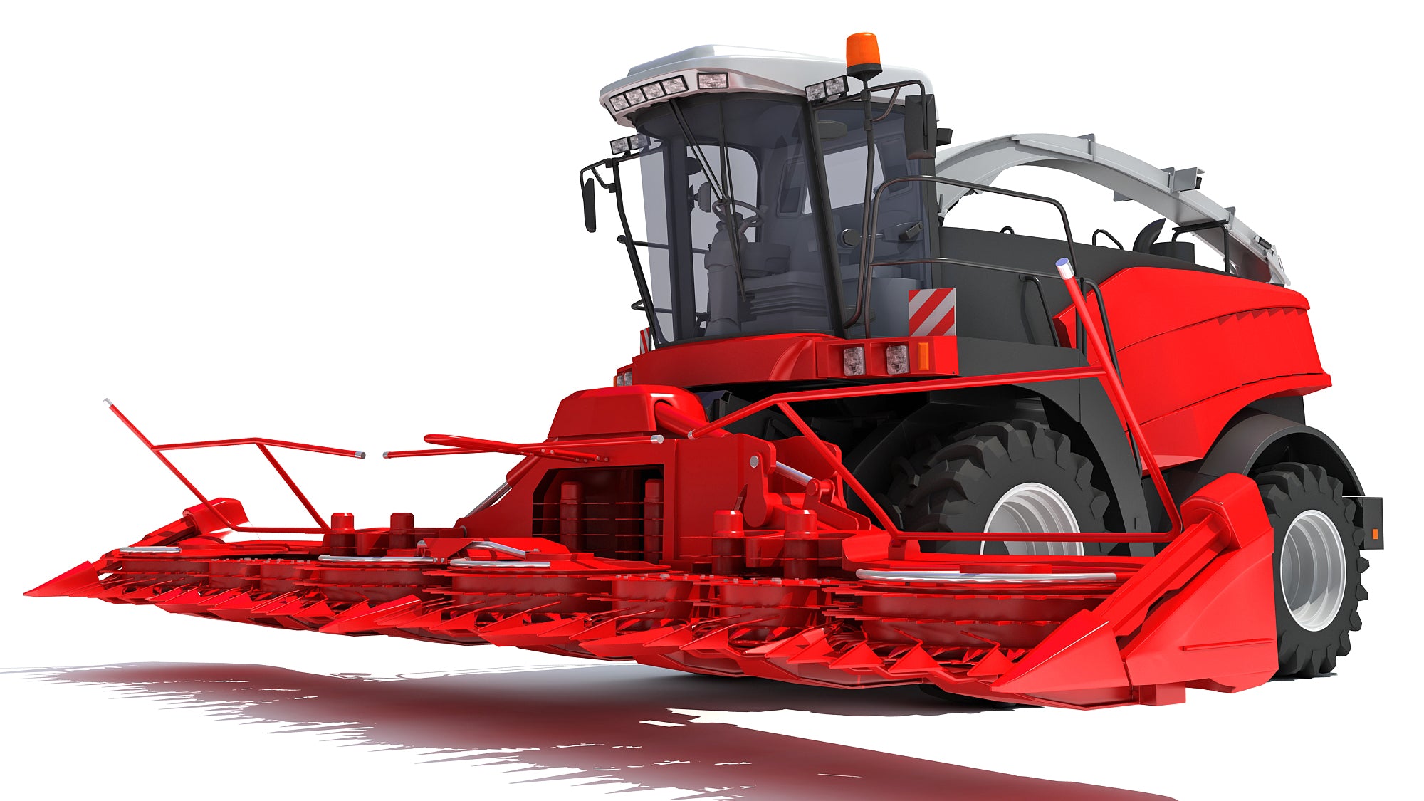 Red Combine Harvester