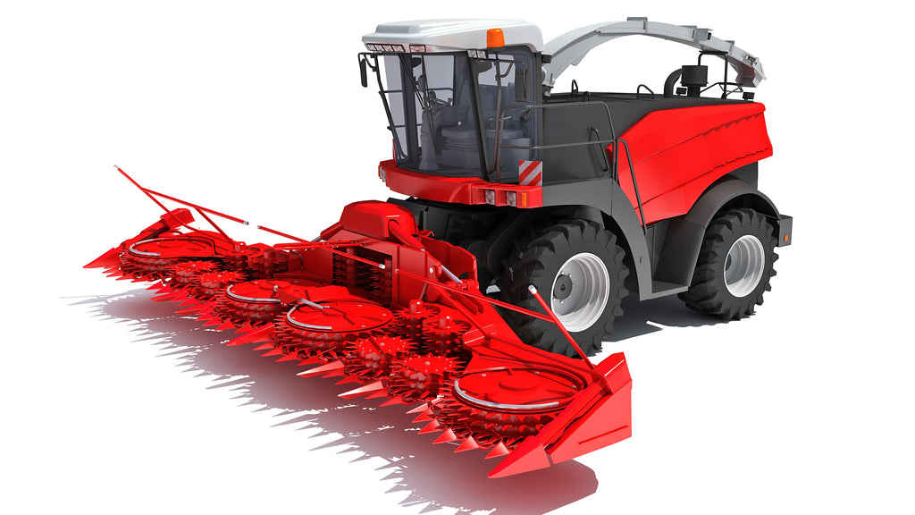 Red Combine Harvester