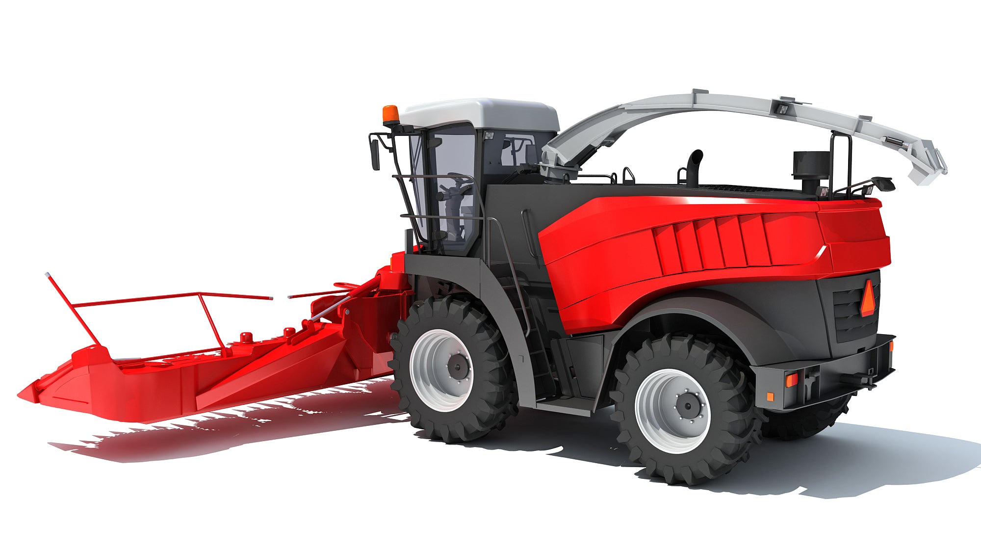 Red Combine Harvester