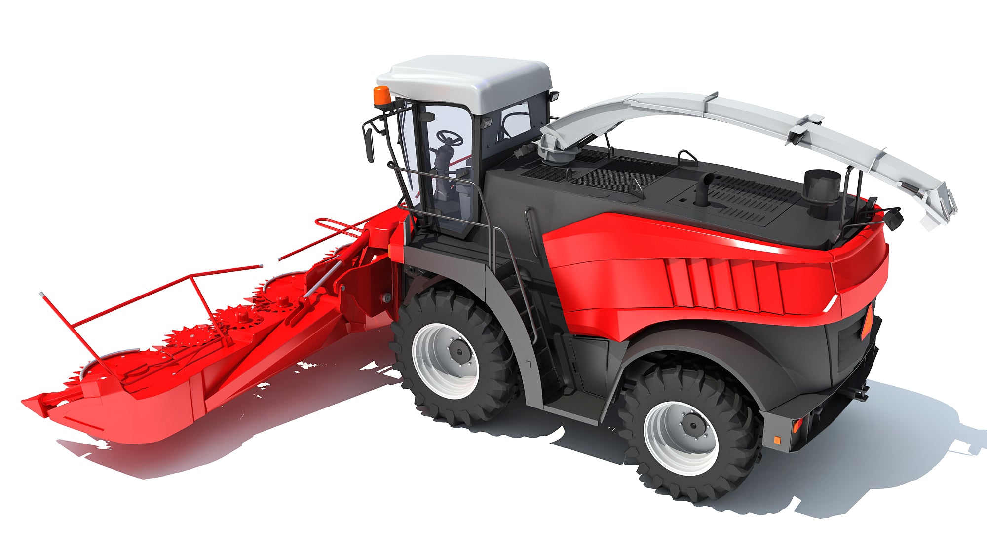 Red Combine Harvester