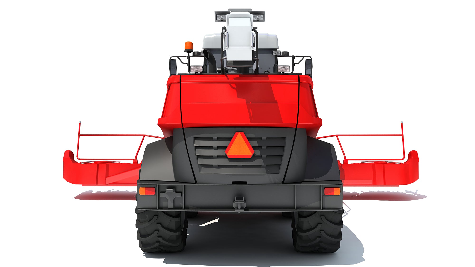 Red Combine Harvester