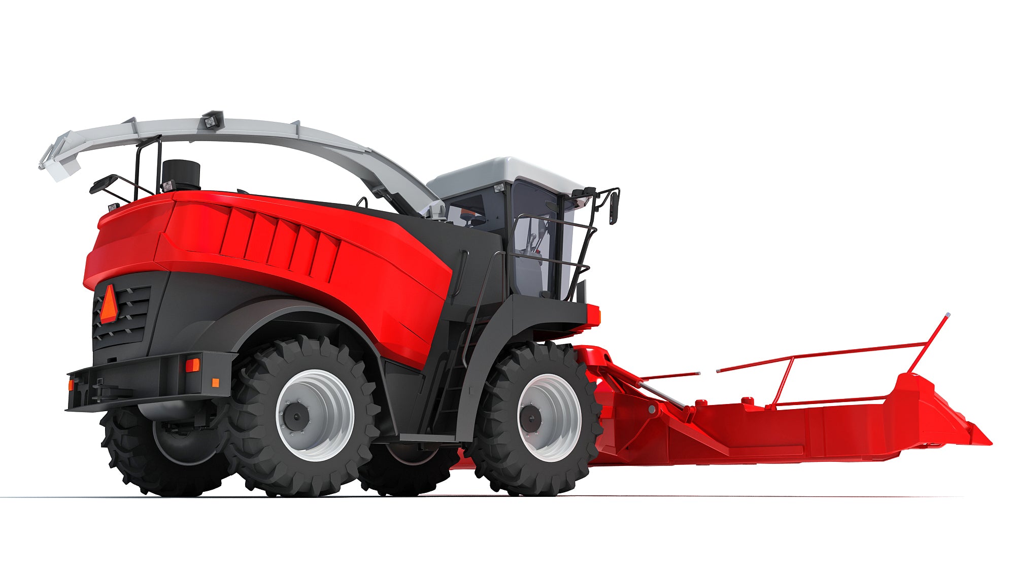 Red Combine Harvester