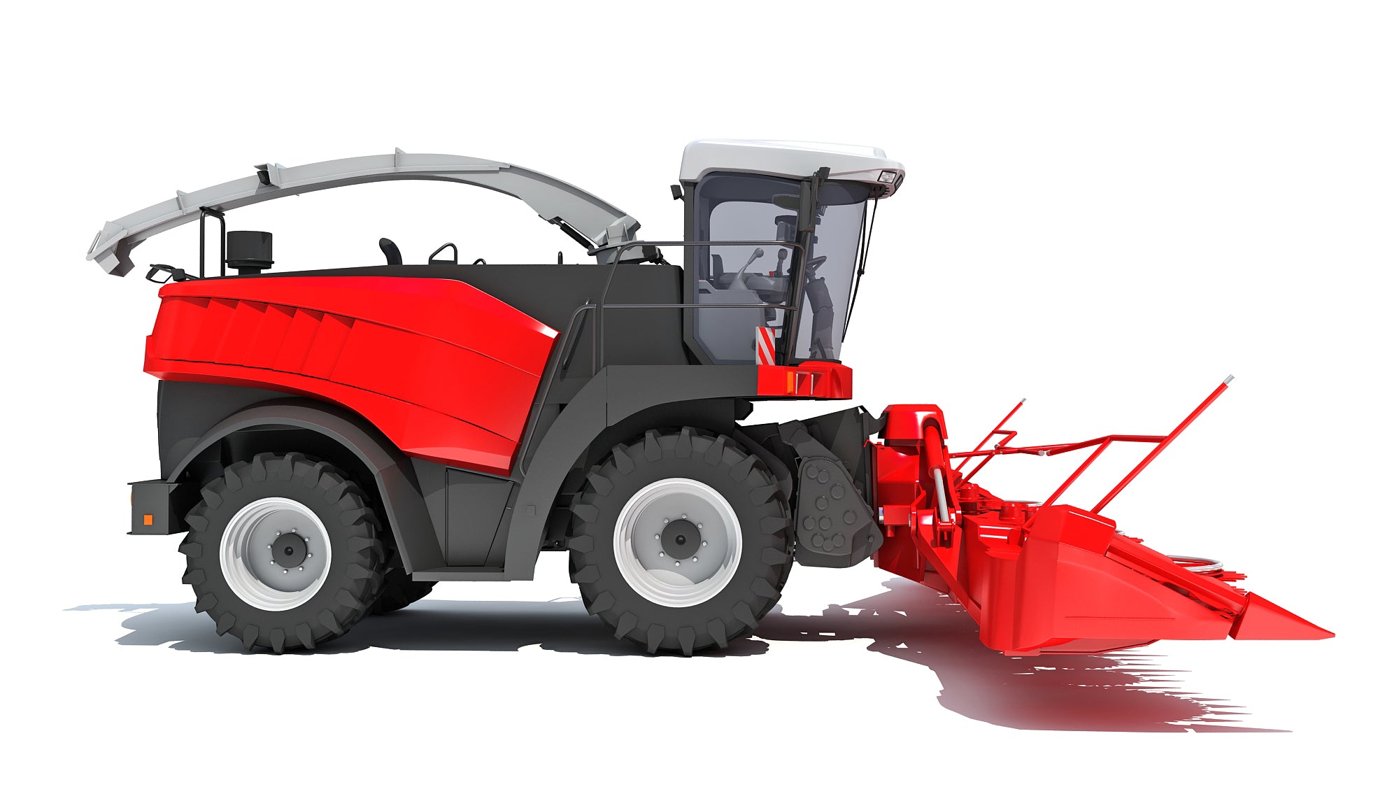 Red Combine Harvester