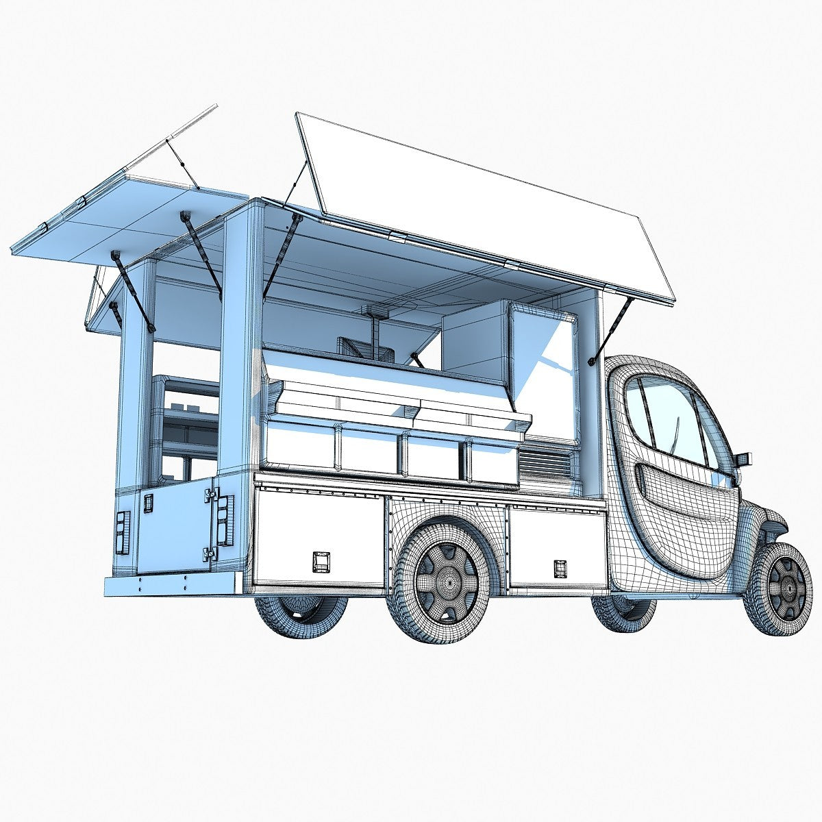 3D Food Trucks Models