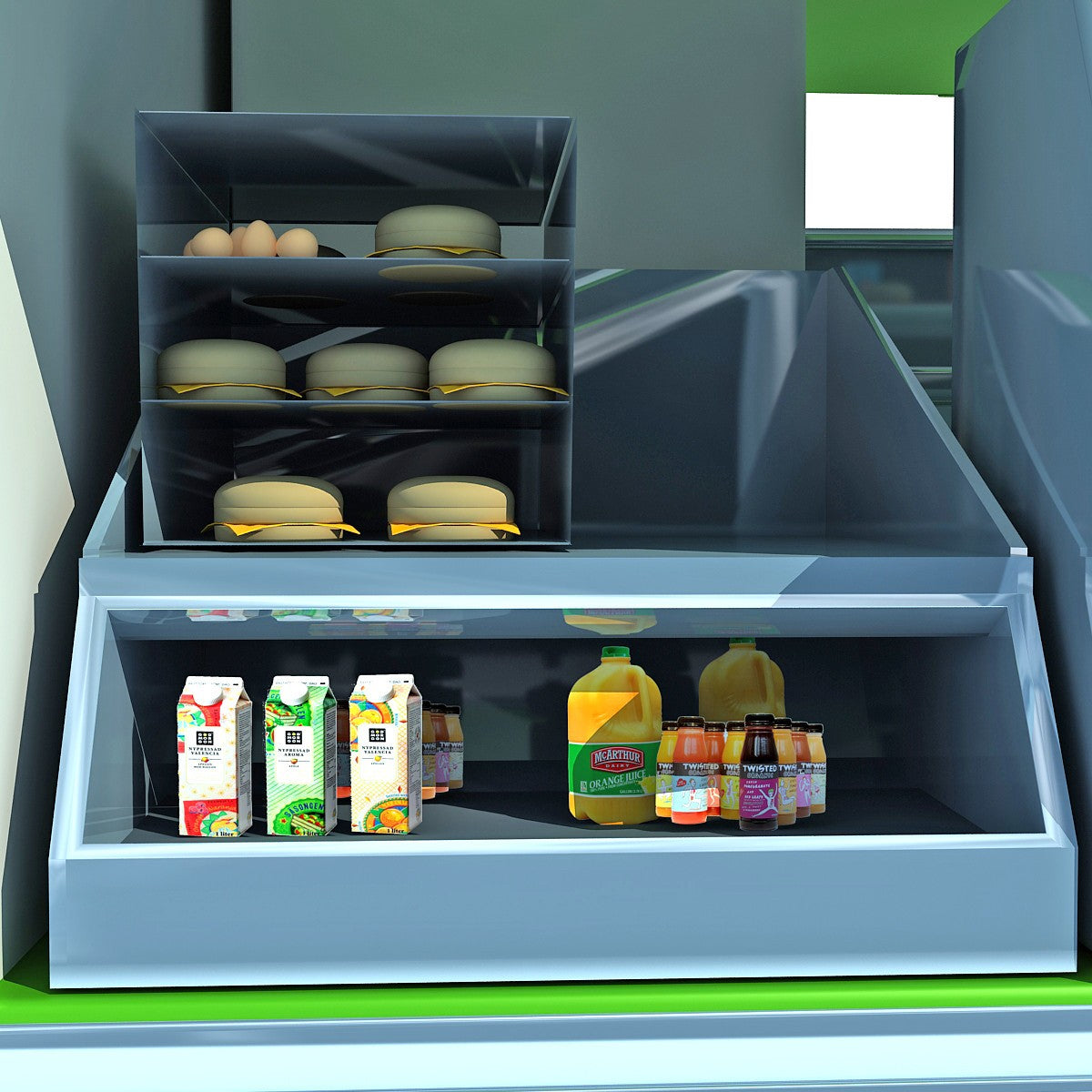 3D Food Trucks Models