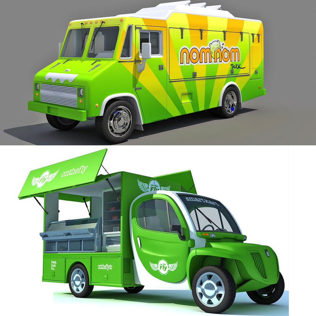 3D Food Trucks Models