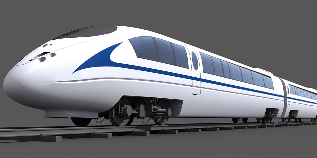 High Speed Train 3D Model