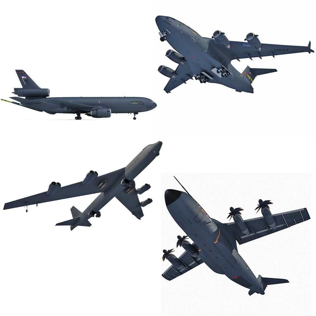 3D Military Aircraft Models