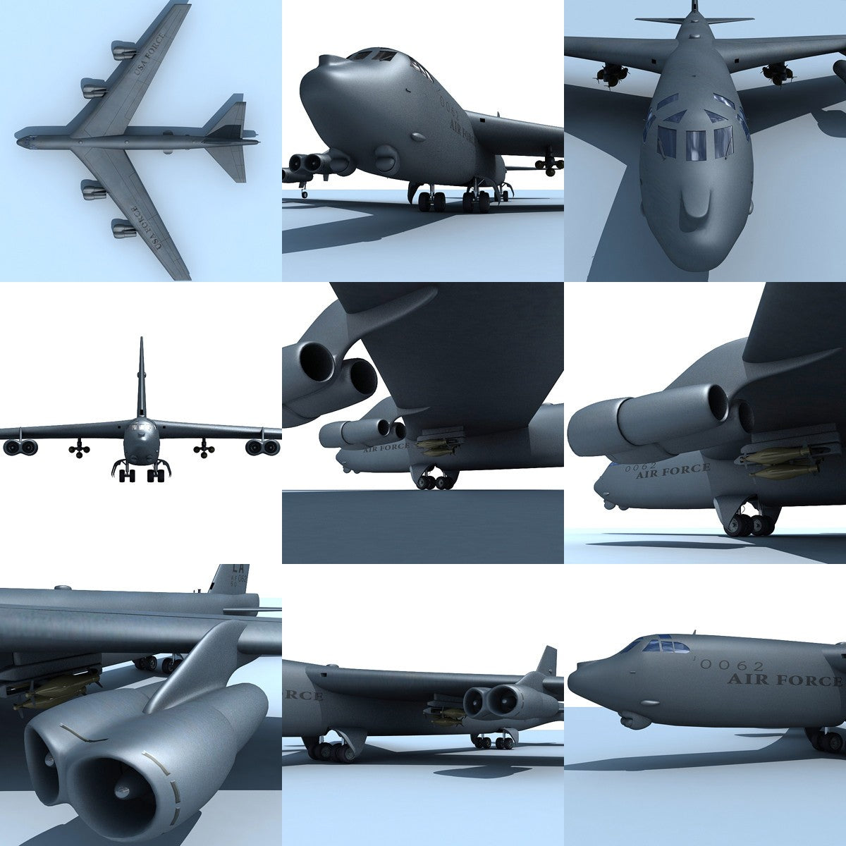 3D Military Aircraft Models