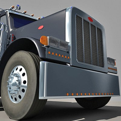 3D American Peterbilt Tanker Truck Model