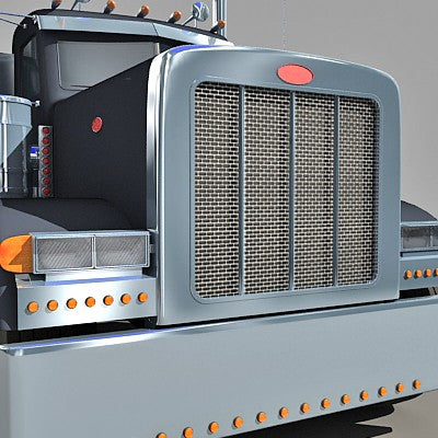 3D American Peterbilt Tanker Truck Model
