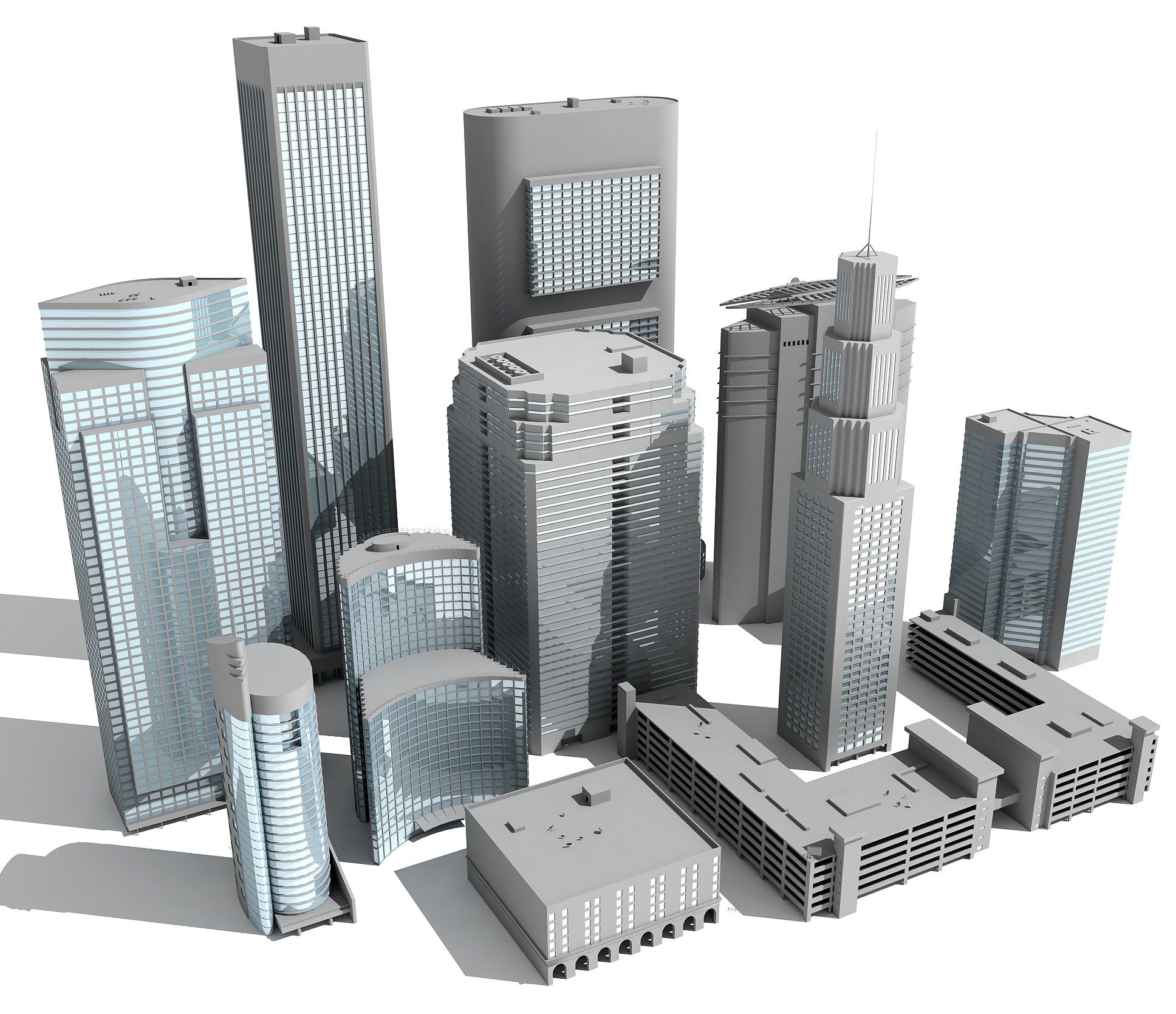 Skyscraper Modles 11 Buildings 3D Models – 3D Horse