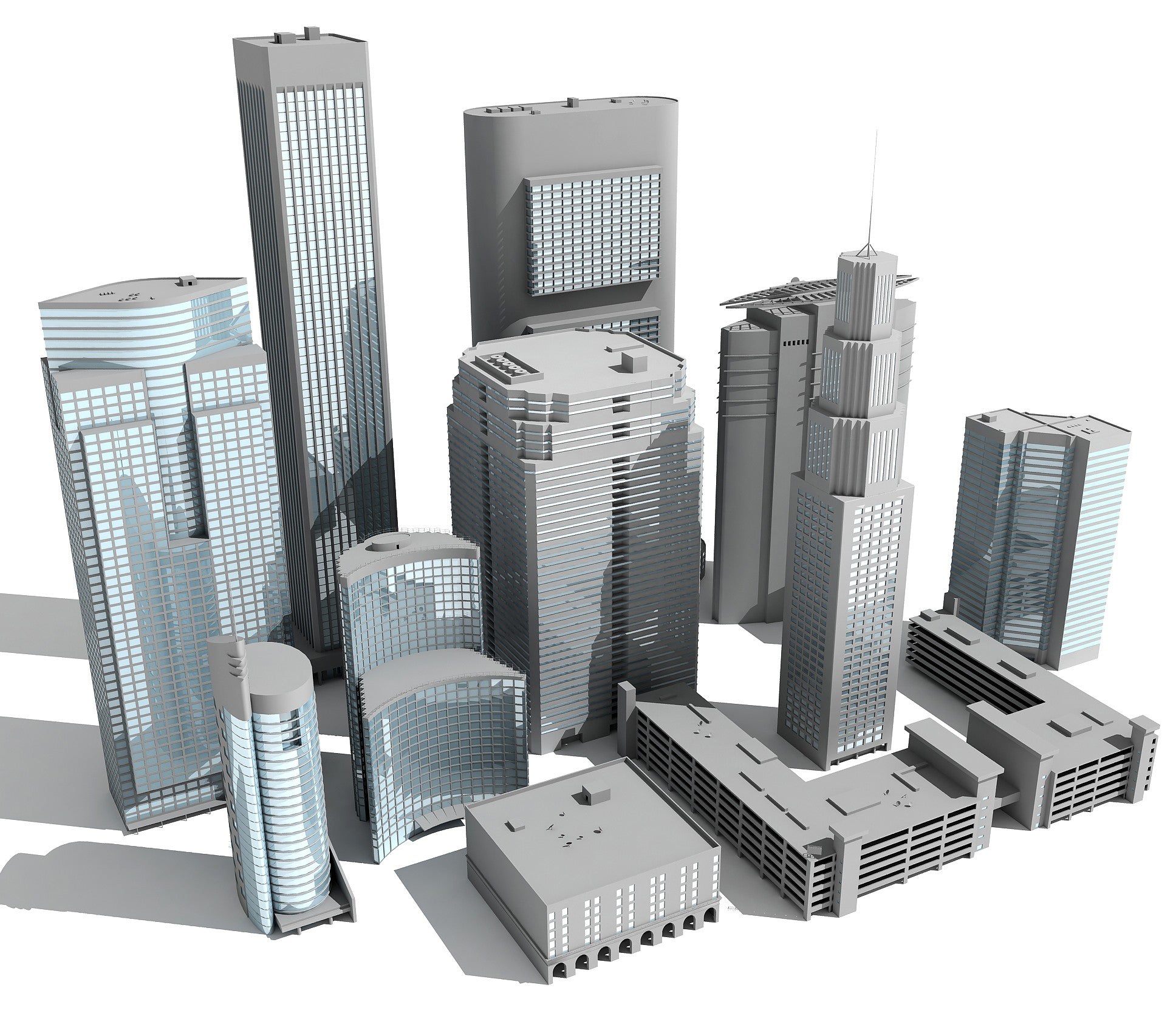 Skyscrapers 3D Models