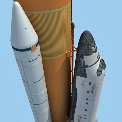 3D Space Shuttle Challenger NASA