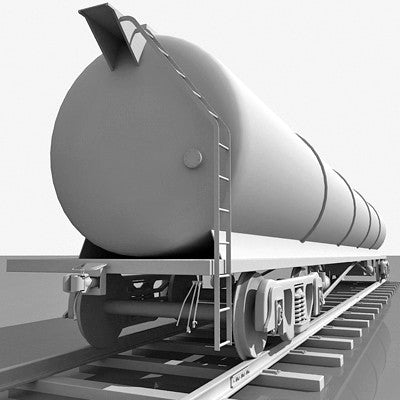 3D Tanker Train Model