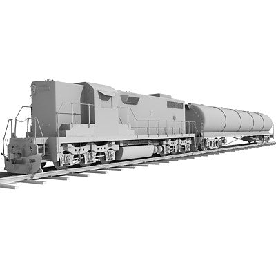 3D Tanker Train Model