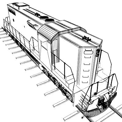 3D Tanker Train Model