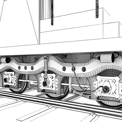 3D Tanker Train Model