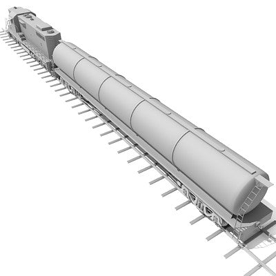 3D Tanker Train Model