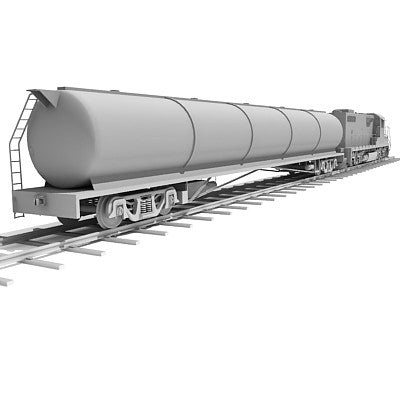 3D Tanker Train Model