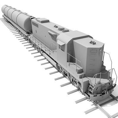 3D Tanker Train Model