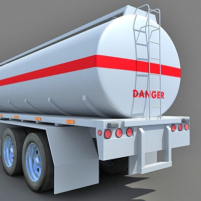 3D Tanker Truck Model