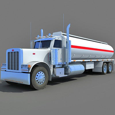 3D Tanker Truck Model