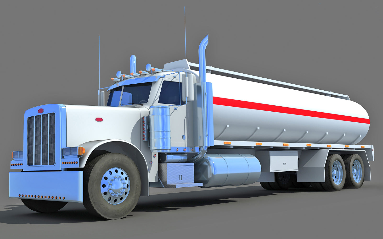 3D Tanker Truck Model