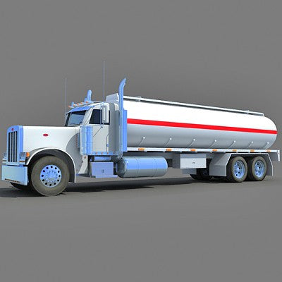 3D Tanker Truck Model