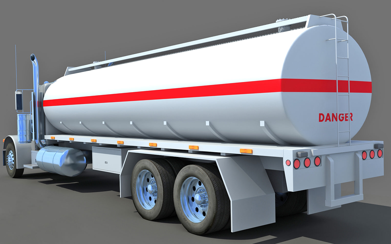 3D Tanker Truck Model