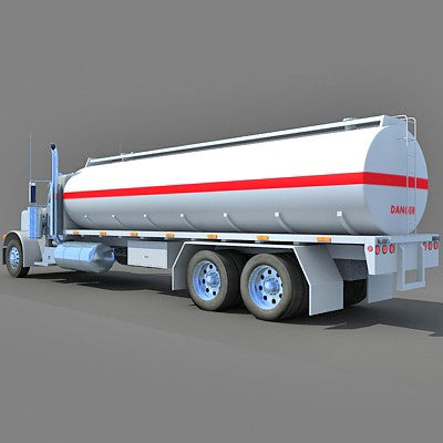 3D Tanker Truck Model