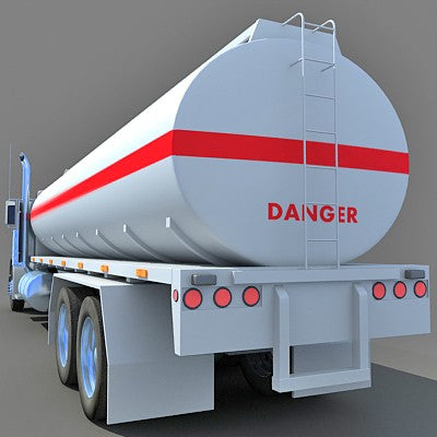 3D Tanker Truck Model