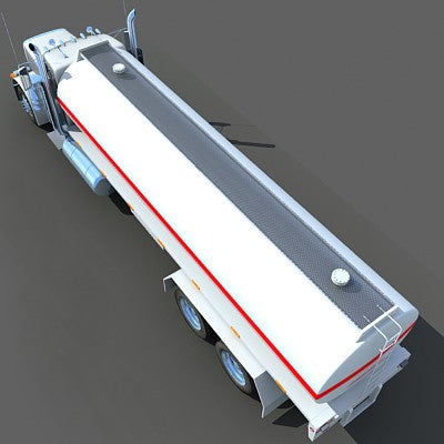 3D Tanker Truck Model