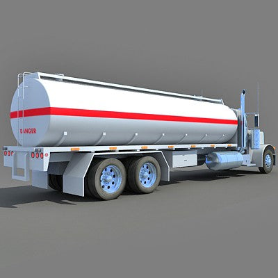 3D Tanker Truck Model