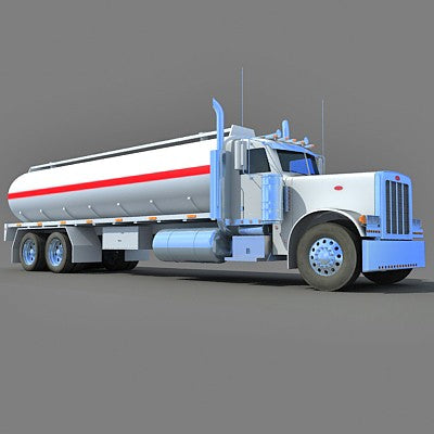 3D Tanker Truck Model