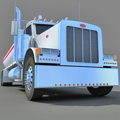 3D Tanker Truck Model