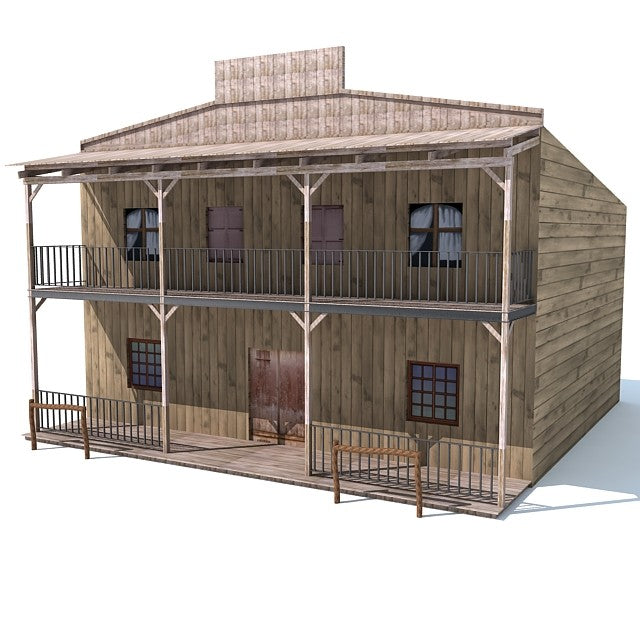 3D Western House Model