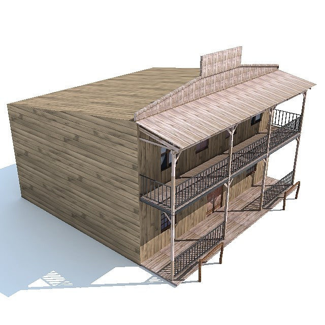 3D Western House Model