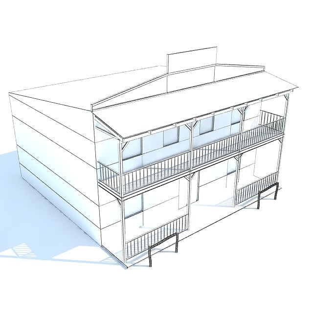 3D Western House Model